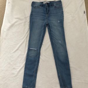 Hollister high rise ripped jeans